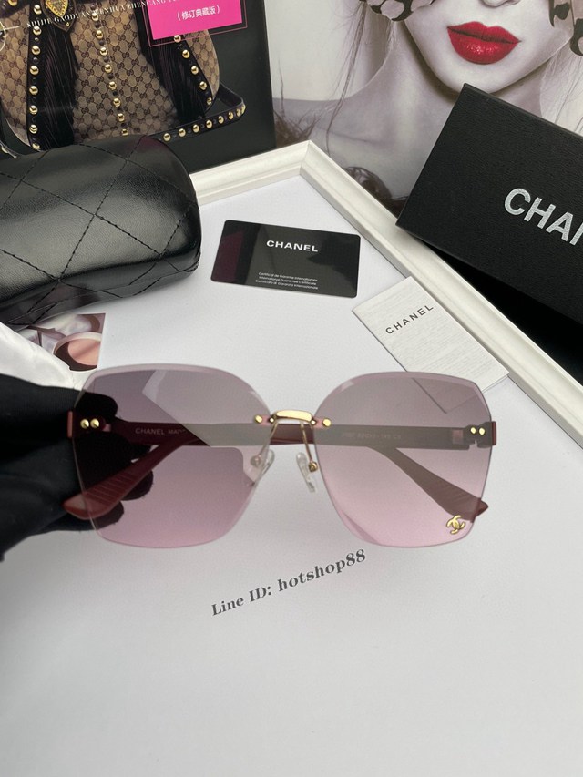 CHANEL專門店新款香奈兒女士高清太陽鏡墨鏡 mmyj1958